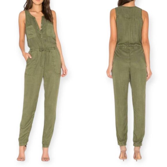 SANCTUARY HAZEL ARMY GREEN JUMPSUIT SZ.S EUC. - Picture 2 of 8